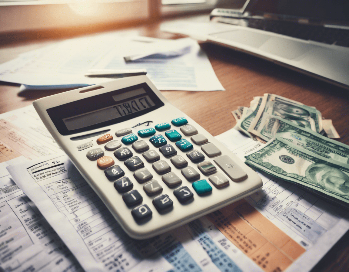 A calculator sitting on a desk